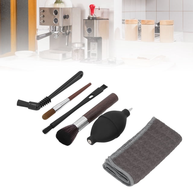 Coffee Machine Brush Set, 6pcs Coffee Maker Cleaning Brush Kit Convenient for Coffee Grinder