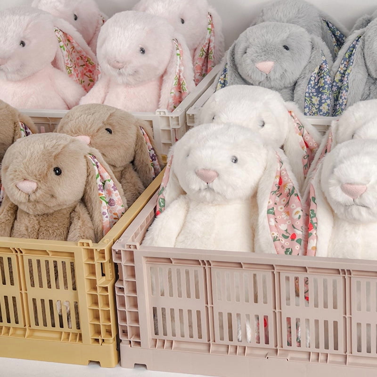 Easter Decorations Cute Bunny Plush Toys,Easter Basket Stuffers Toys for Kids,Bunny Stuffed Animals,Easter Party Favors Gift