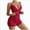 Wine, variant on Lingerie for Women Babydoll Lingerie Dress Lace Chemise Nightgown with Adjustable Straps G String (Wine,S)