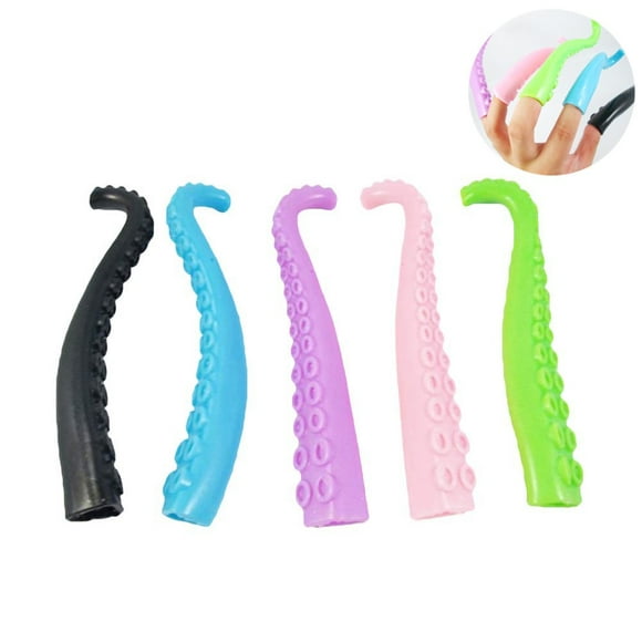 5Pcs Random Finger Puppet Octopus Tentacles Finger Toy Joke Toys for Children