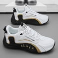 thumbnail image 6 of CORASUN Men's Fashion Athletic Trainers, Sleek Wrap-Around Sole Casual Sneakers, Comfortable Lightweight Walking Shoes for Urban Leisure and Outdoor Activities, Black & White, 6 of 10