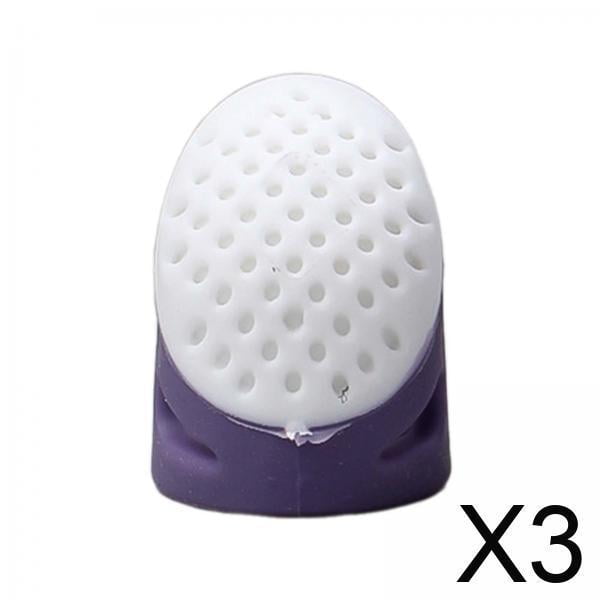 Dedal de costura,Dedales para coser a mano,acolchar,,Dedal de silicona para coser,protector de dedos para el pulgar,Dedal para tejer con la punta de los dedos Dedal para