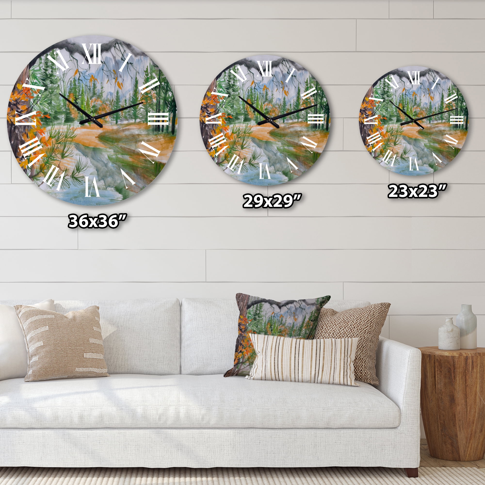Designart 1 in Quartz Wall Clock
