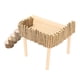 thumbnail image 3 of Parque Infantil de Hámster, Plataforma de Escalada de Hámster de Madera Natural Concalera Rotativa Para Planeadores de Azúcar, 3 of 7