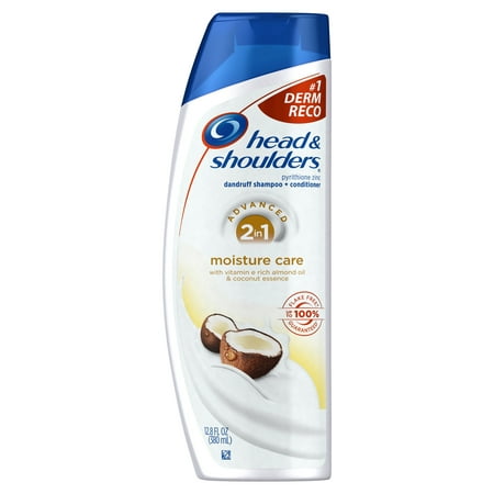 Head and Shoulders Moisture Care, 2-in-1 Anti-Dandruff Shampoo + Conditioner, 12.8 fl (Best Oil To Remove Dandruff)