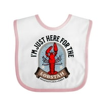 Inktastic Maine Just Here for the Lobster Boys or Girls Baby Bib