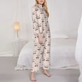 thumbnail image 3 of Haiem Cute Panda Pattern Women’s Long-sleeve Sleepwear,Sleepwear Set,2-piece Loungewear Set,Soft PJs Comfy Nightwear with Pockets-X-Large, 3 of 7