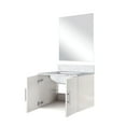 thumbnail image 3 of Glossy White Bath Vanity 24" W X 22" D - Marble Countertop & Included Mirror Soft Close, One Spacious Storage Compartment, To Scratches And Stains 24 In. 22 Single Top Interior For Storage, Scratch, 3 of 3
