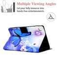 thumbnail image 3 of Allytech for Samsung Galaxy Tab A7 Lite Case 8.7" 2021, Premium PU Leather Folio Flip Stand Shell with Card Slots Holder Protective Wallet Case for Galaxy Tab SM-T220/T225/T227, Blue Butterfly, 3 of 5