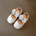 thumbnail image 3 of Toddler Little Girl Dress Shoes - Girl's Mary Jane Glitter Pearl Ballet Flats Party School Wedding, 3 of 9