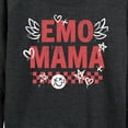 thumbnail image 3 of Instant Message - Emo Mama  - Women's Lightweight French Terry Long Sleeve Shirt, 3 of 6