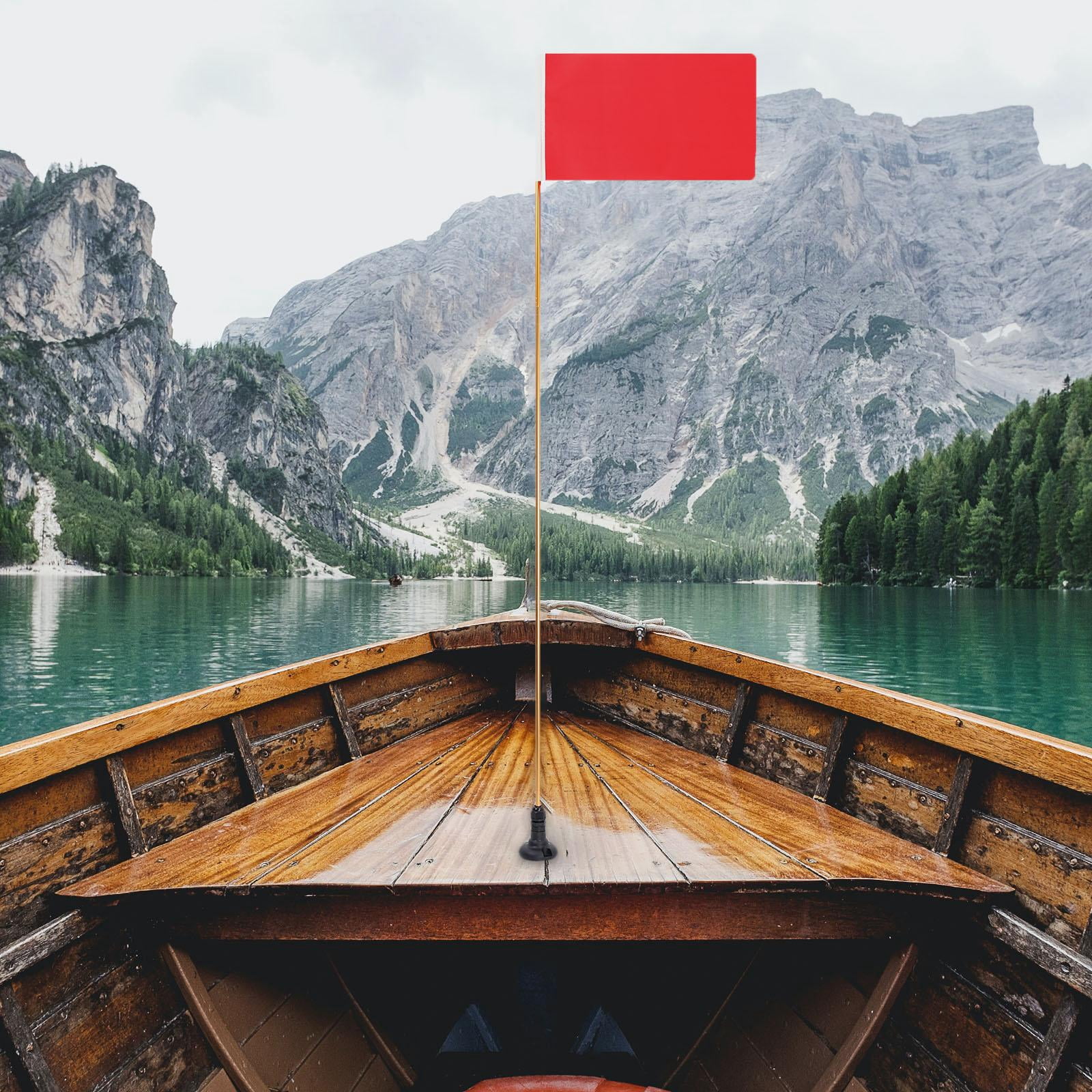 harayaa 1.2M Kayak Safety Flag with Mount Water Sports Yacht Kayak Canoe Accessories