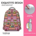 thumbnail image 5 of "Trendy Bohemian Backpack - Spacious 17” Laptop Bag with Tribal Design, Heavy Duty College Backpack for Students, Commuters & Travelers", 5 of 6