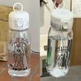 thumbnail image 3 of WE-POLUJ Large Capacity Clear Water Bottle Travel Portable Drink Bottle Cartoon Water Cup Drinkware Cup for School Outdoor Sport, 3 of 14