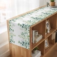 thumbnail image 6 of Table Runners 72 Inches Long Dress Scarves, Green Eucalyptus Leaves Farmhouse Kitchen/Dining Table Runner, Coffee Tablerunners, Watercolor Spring Summer Botanical 18x72 Inch, 6 of 9