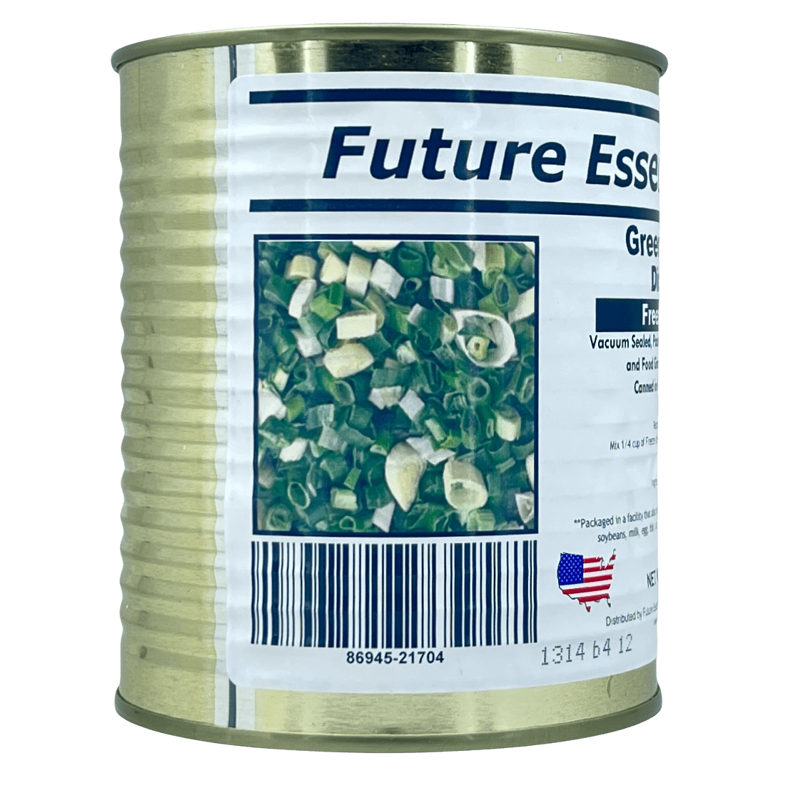 Future Essentials Freeze Dried Long Shelf Life Emergency Food Green Onion #2.5/1.2oz/Can- 12 Cans