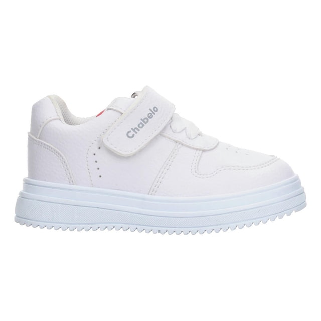 Tenis Niño Escolar Colegio Marca Chabelo Color Blanco Etiqueta Roja En Lengüeta Infantil Infante Jun blanco 17.5 MX