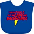 thumbnail image 3 of Inktastic These Fools Put My Cape on Backwards &reg; Boys or Girls Baby Bib, 3 of 4