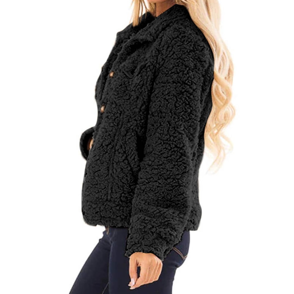 Women Gray/Khaki/Black Sherpa Button Up 