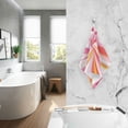 thumbnail image 2 of Yayeee 2 Pack Hand Towels for Bathroom 100% Cotton 16" x 28" Soft Absorbent Kitchen Towel, Swirling Lines, 2 of 7
