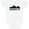 thumbnail image 3 of Inktastic Milwaukee Wisconsin City Skyline Boys or Girls Baby Bodysuit, 3 of 5