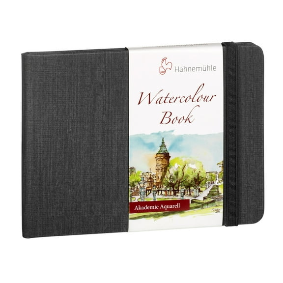 Hahnemuehle Akademie Watercolor Paper Book, 30 Pages, Landscape, 8.2" x 11.6"