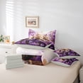 thumbnail image 5 of Manfei Kawaii Kitten Twin Bedding Sets 7pcs,Purple Flower Butterfly Bedding Comforter Set 7pcs,Pet Animal Sheet Sets,Reathable Bedroom Decor Reversible, 5 of 7