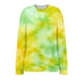 thumbnail image 4 of Bovemsi Womens Sweatshirts Fashionable Autumn And Winter Casual Tie Dye Pattern Long Sleeved Loose Top Fall Fashion Outfits 2025 Clothes, 4 of 9
