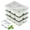 Green, variant on Large Ice Cube Molds, 3 Pack Whiskey Square Ice Molds, 1.8 Inch Big Ice Cube Tray, Stackable Cocktail Ice Tray with Lid, Easy to Release (Grey)