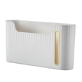thumbnail image 1 of Organizador de bolsas de comestibles, soporte de bolsas de plástico, soporte de caja de almacenamiento, para cocina casera blanco perfecl Estante colgante, 1 of 8