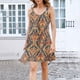 thumbnail image 5 of Camisón de poliéster para mujer, vestido de tirantes con cuello en V y botones para vacaciones de primavera y verano., 5 of 7