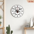 thumbnail image 5 of The 10-inch 2D flat "Coffee slogan" silent wooden wall clock is an ideal gift for Halloween, Easter and Christmas, 5 of 7