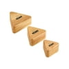 Nino Wood Shakers Triangular 3 Piece Set Natural