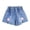 Hot Pink, variant on TOWED22 Toddler Girl's Cute Graphic Print Denim Shorts Elastic Waist Raw Hem Jean Shorts(Red,4-5 Y)