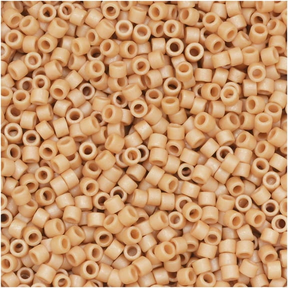 Miyuki Delica Seed Beads, 11/0 Size, 100 Gms, #389 Matte Opaque Light Terracotta