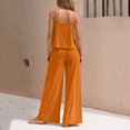 thumbnail image 4 of Women's Fashion Casual -Color Elegant Two-Piece Crewneck Vest Wide Leg Pants Set, 4 of 4