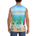 thumbnail image 4 of Balery Hello Summer Gnome 1 Camisetas sin mangas para hombre, absorbe la humedad y protege contra el mal olor.-Medium, 4 of 7
