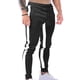 thumbnail image 5 of Pantalones largos para hombre, color a juego, bolsillos, cremallera, cuerda, pantalones casuales, pantalones para hombre, 5 of 5