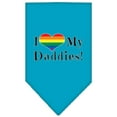 thumbnail image 3 of Pet and Dog Bandana Screen Printed, "I Heart My Daddies", 3 of 13