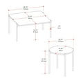 thumbnail image 3 of CorLiving Arlo Marbled Finish Tabletop Indoor Coffee and Side Table Set, 3 of 10