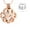 Rose, variant on Stainless Steel Paw Print Urn Pendant Cremation Jewelry for Dog Cat Ashes Urn Keepsake Pet Memorial Jewelry Hollow Locket Necklace that Opens inside
