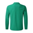 thumbnail image 4 of LWavelet Men's Houndstooth Quarter-Zip Shirt - Subtle Pattern Design, Perfect for Smart Casual & Weekend Plans Mint Green M, 4 of 5