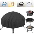 thumbnail image 1 of Fire Pit Cover Round For Fire Pit -fireplace Cover Heavy Duty Anti-uv Waterproof Windproof-Gray-, 1 of 3