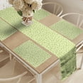 thumbnail image 2 of Ambesonne Vine Table Runner & Placemats, Hand-Drawn Ivy Plants, Placemat 4 pcs + Runner 16"x90", Green Green, 2 of 2