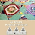 thumbnail image 4 of Sewing Ruler Acrylic Knitting Patchwork Scale Template Guide Embroidery DIY Craft Making Quilting Tailors Designers 60 Degree 6 Inch, 4 of 6