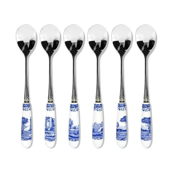 Spode Blue Italian Tea Spoons (Set of 6)
