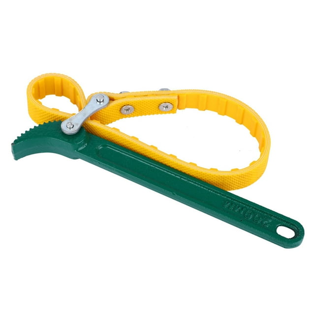 Clé de Courroie de Ceinture Polyvalente, Clé de Filtre à Huile de Type Ceinture, Clé de Filtre à Huile Outil Main Clé de Réparation Automobile, Sangle Réglable et Poignée en Acier, Filtre à Huile
