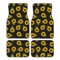 thumbnail image 1 of Fotbe Sunflowers Juego de 4 Tapetes para Auto con Estampado – Alfombrillas de Goma Reforzada, Diseño Antideslizante, Protección para Todo el Año – Vehículos, Autos, Camionetas y SUVs, 1 of 7