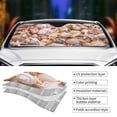 thumbnail image 4 of Kdxio Colorful Seashells Print Front Windshield Sun Shade,Folding Auto Sunshade for Car Truck SUV-Medium, 4 of 7