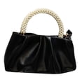 thumbnail image 2 of Bolso de mano para mujer de piel sintética, ligero, informal, pequeño, tipo clutch, elegante, tipo bandolera Negro, 2 of 9